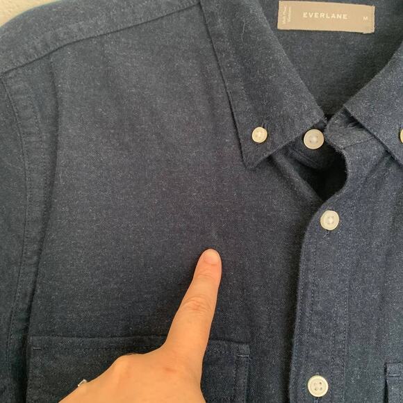 NEW Everlane The Brushed Flannel Long-Sleeve Button Down Shirt - Picture 5 of 8